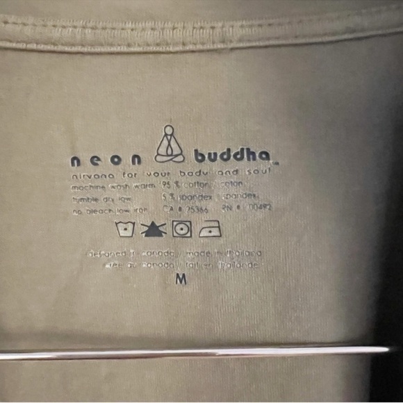 Neon Buddha Tie Dye Open Front Cardigan Soft Stretch Green Size Medium Athletic - Picture 5 of 6